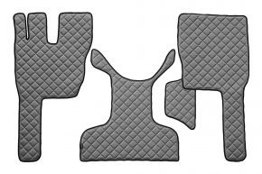 Alfombrillas de ecopiel Q para VOLVO FM 4 (01.2013-12.2019) - Gris