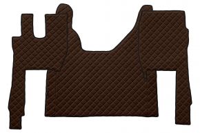 Alfombrillas de ecopiel Q para FORD F-MAX (desde 10.2018) - Marrón
