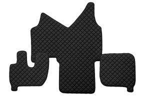 Alfombrillas de ecopiel Q para IVECO STRALIS (01.2002-12.2012) - automático - Negro