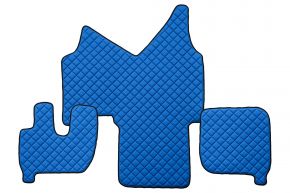 Alfombrillas de ecopiel Q para IVECO STRALIS (01.2002-12.2012) - automático - Azul