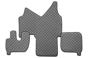 Alfombrillas de ecopiel Q para IVECO STRALIS (01.2002-12.2012) - automático - Gris