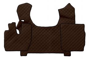 Alfombrillas de ecopiel Q para IVECO STRALIS S-WAY (03.2019-12.2023) - Marrón