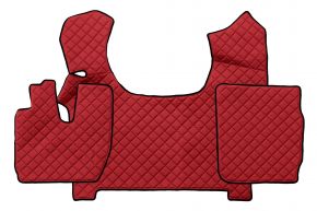 Alfombrillas de ecopiel Q para IVECO STRALIS S-WAY (03.2019-12.2023) - Rojo