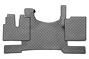 Alfombrillas de ecopiel Q para MAN TGX (desde 03.2021) - sin freno ADR en el suelo - Gris