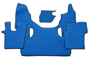 Alfombrillas de ecopiel Q para SCANIA G NEXTGEN (desde 01.2017) - Azul