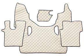 Alfombrillas de ecopiel Q para SCANIA G NEXTGEN (desde 01.2017) - Beige claro
