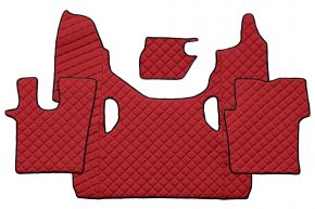 Alfombrillas de ecopiel Q para SCANIA G NEXTGEN (desde 01.2017) - Rojo