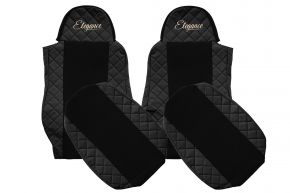 Fundas de asiento para DAF XF 105 (01.2006-12.2013) - negras