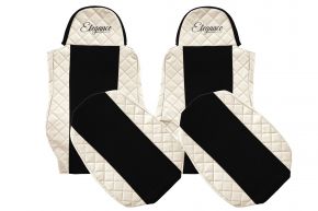 Fundas de asiento para DAF XF 105 (01.2006-12.2013) - beige claro