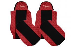 Fundas de asiento para DAF XF 105 (01.2006-12.2013) - rojas
