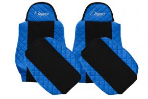 Fundas de asiento a medida ELEGANCE Q para MAN TGL (01.2005-12.2012) - azules