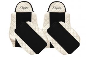 Fundas de asiento a medida ELEGANCE Q para MAN TGL (01.2005-12.2012) - beige claro