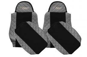 Fundas de asiento a medida ELEGANCE Q para MAN TGL (01.2005-12.2012) - grises