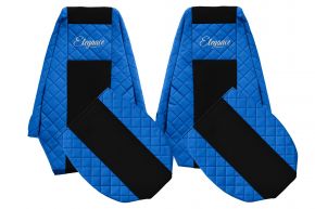 Fundas de asiento a medida ELEGANCE Q para RENAULT PREMIUM II (01.2005-12.2013) - azules