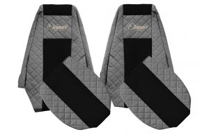 Fundas de asiento a medida ELEGANCE Q para RENAULT PREMIUM II (01.2005-12.2013) - grises