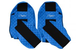 Fundas de asiento a medida ELEGANCE Q para MERCEDES ACTROS MP 3 (01.2007-12.2010) - azules