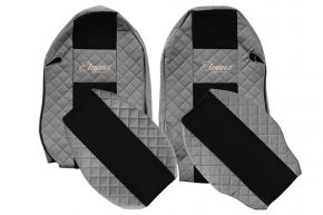 Fundas de asiento a medida ELEGANCE Q para MERCEDES ACTROS MP 3 (01.2007-12.2010) - grises