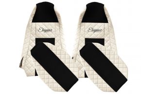 Fundas de asiento a medida ELEGANCE Q para SCANIA R (01.2013-12.2016) - STREAMLINE, reposacabezas integrados - beige claro