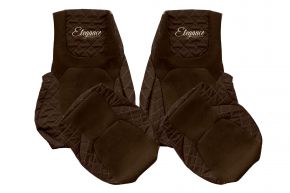 Fundas de asiento a medida ELEGANCE Q para DAF XG (desde 10.2021) - asientos idénticos - marrones