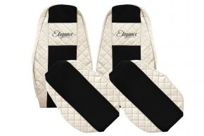 Fundas de asiento a medida ELEGANCE Q para VOLVO FH 5 (desde 01.2020) - beige claro