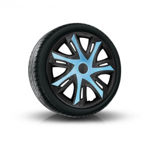 Tapacubos para AUDI 16", N-POWER BICOLOR azul-negro  4pzs