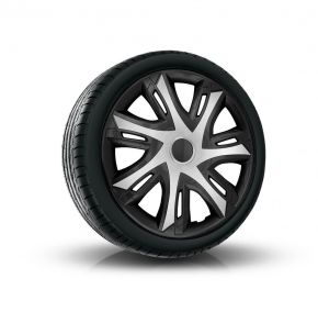 Tapacubos para OPEL 14", N-POWER BICOLOR negro plata  4pzs