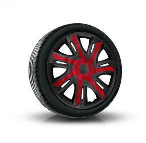 Tapacubos para HYUNDAI 15", N-POWER BICOLOR burdeos-negro  4pzs