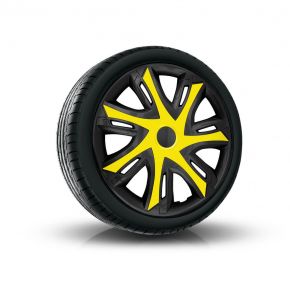 Tapacubos para RENAULT 14" N-POWER amarillo-negro 4 pzs