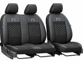 Fundas de asiento a medida Motive (tejido + polipiel) RENAULT Master V 2+1 (2024-2026)
