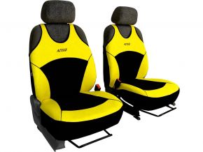 Fundas de asiento Activ Sport amarillas, delanteras 2 pcs