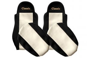 Fundas de asiento a medida CLASSIC para DAF LF (01.2001-12.2013) - beige claro