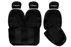 Fundas de asiento a medida CLASSIC para MAN L2000 (01.1994-12.2005) - negras