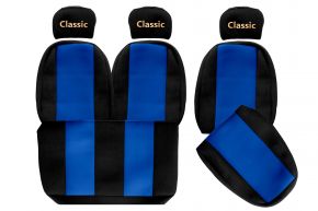 Fundas de asiento a medida CLASSIC para MAN L2000 (01.1994-12.2005) - azules