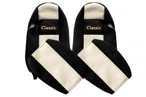Fundas de asiento a medida CLASSIC para IVECO STRALIS (01.2002-12.2012) - beige claro