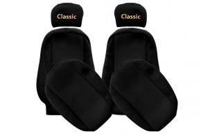 Fundas de asiento a medida CLASSIC para VOLVO FL (01.1998-12.2001) - reposacabezas regulables - negras