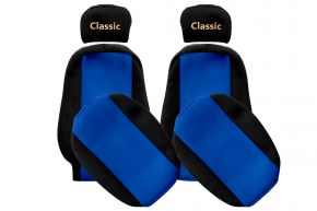 Fundas de asiento a medida CLASSIC para VOLVO FL (01.1998-12.2001) - reposacabezas regulables - azules