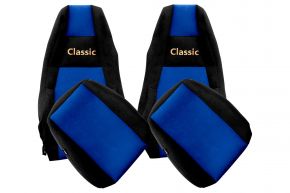 Fundas de asiento a medida CLASSIC para SCANIA R NEXTGEN (desde 01.2017) - asientos estándar - azules
