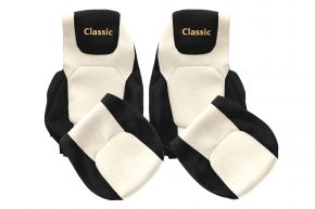 Fundas de asiento a medida CLASSIC para DAF XF NG (desde 10.2021) - asientos iguales - beige claro