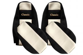 Fundas de asiento a medida CLASSIC para VOLVO FH 5 (desde 01.2020) - beige claro