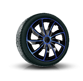 Tapacubos para FIAT BLUE 14", QUAD BICOLOR AZUL 4 pzs