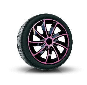 Tapacubos para SEAT 17", QUAD BICOLOR ROSA 4 pzs