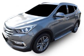 Barras de paso lateral para Hyundai Santa Fe 2013-2018