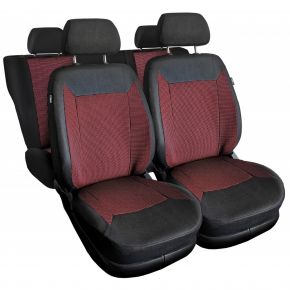 Fundas de asiento universales de tela ROYAL rojas adecuadas para Chevrolet Captiva