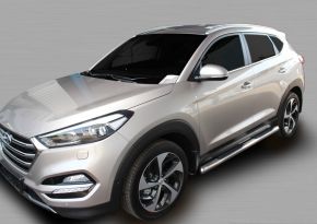 Marcos laterales de acero inoxidable para Hyundai Tucson 2015-2020