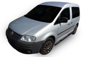 Marcos laterales de acero inoxidable para Volkswagen Caddy 2003-2015, 60,3 mm BLACK