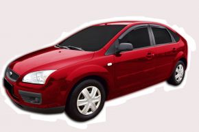 Derivabrisas SCOUTT para FORD FOCUS 2, D + I 2005-2012, anteriores y posteriores, 4pz, 5-puertas