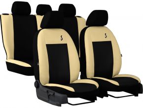 Fundas de asiento universales Piel ROAD beige