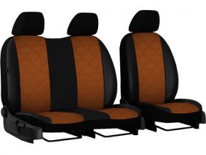 Fundas de asiento a medida Piel con impresión CITROEN JUMPY II 2+1 (2007-2016)