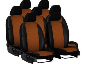 Fundas de asiento a medida Piel con impresión FORCED DACIA LODGY 7p. (2012-2016)