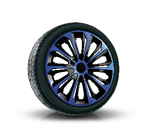 Tapacubos para HYUNDAI 15", STRONG DUOCOLOR NEGRO-AZUL 4 pzs